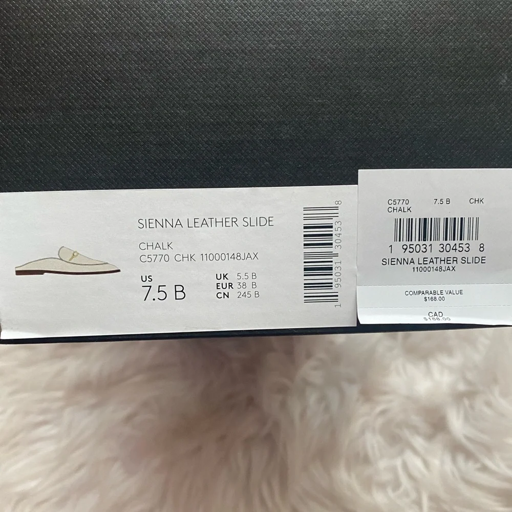 Coach Cream Mules with Gold Accent - Picture 8 of 8